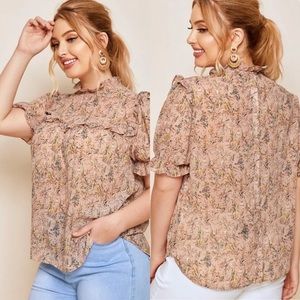 Plus Shein floral top
